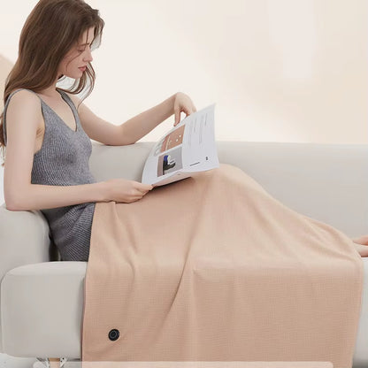 USB Electric Heated Blanket Portable Warm Blanket Washable Car Heating Blanket Winter Home Outdoor Camping Office Warm Blankets